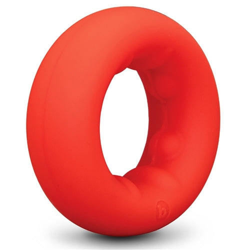 b-Vibe Flex Ring Grip - Ultra Soft Silicone Cock Ring - Red