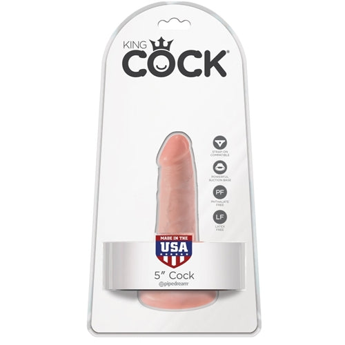 King Cock 5' Dildo - Flesh