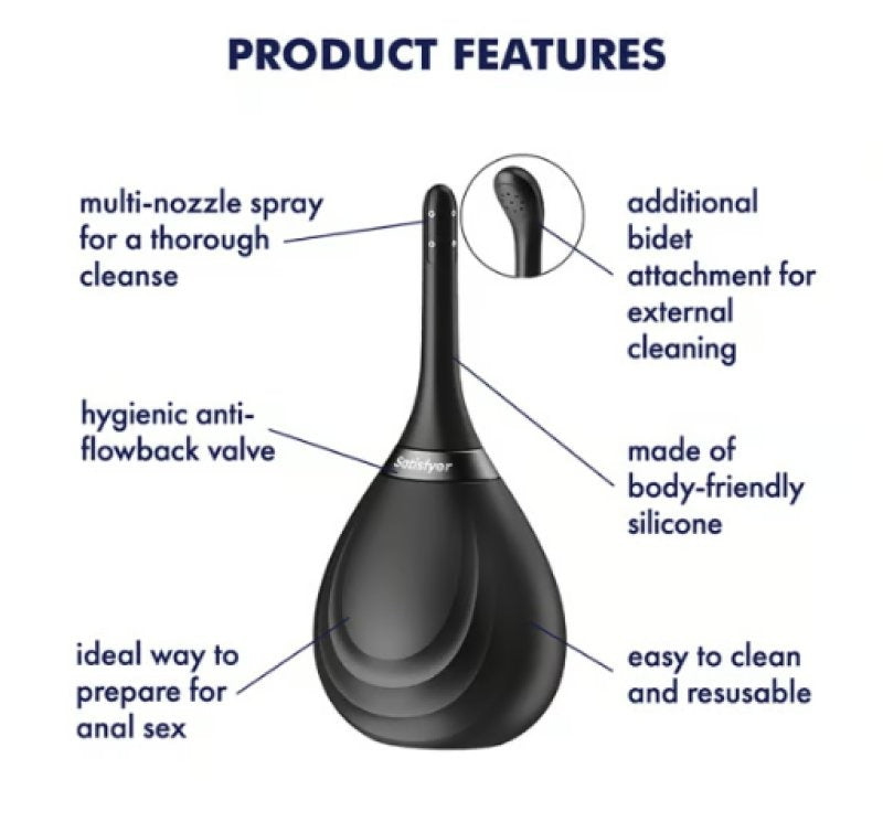 Satisfyer Clean & Play 2-in-1 - black