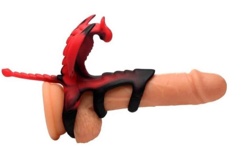 Dragon Flight Vibrating Silicone Cock Ring