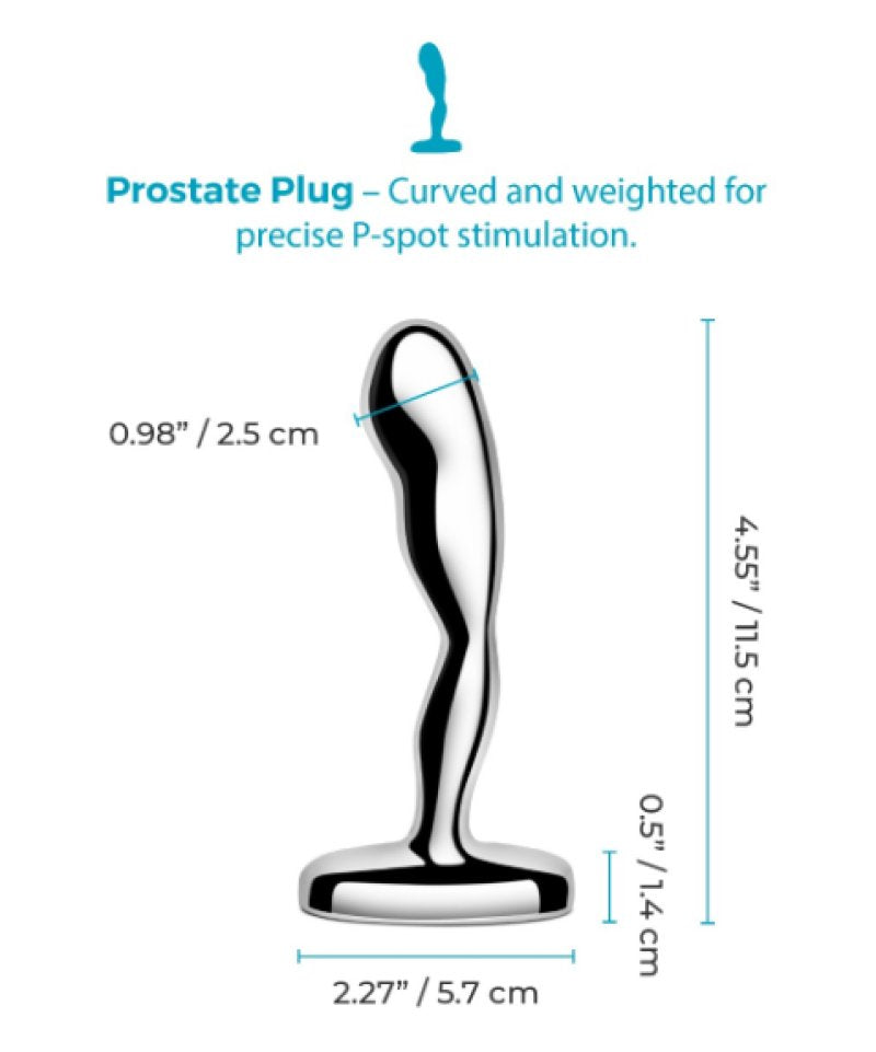 b-Vibe Stainless Steel Prostate Plug