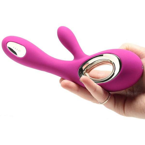 LELO SORAYA WAVE RABBIT VIBRATOR DEEP ROSE