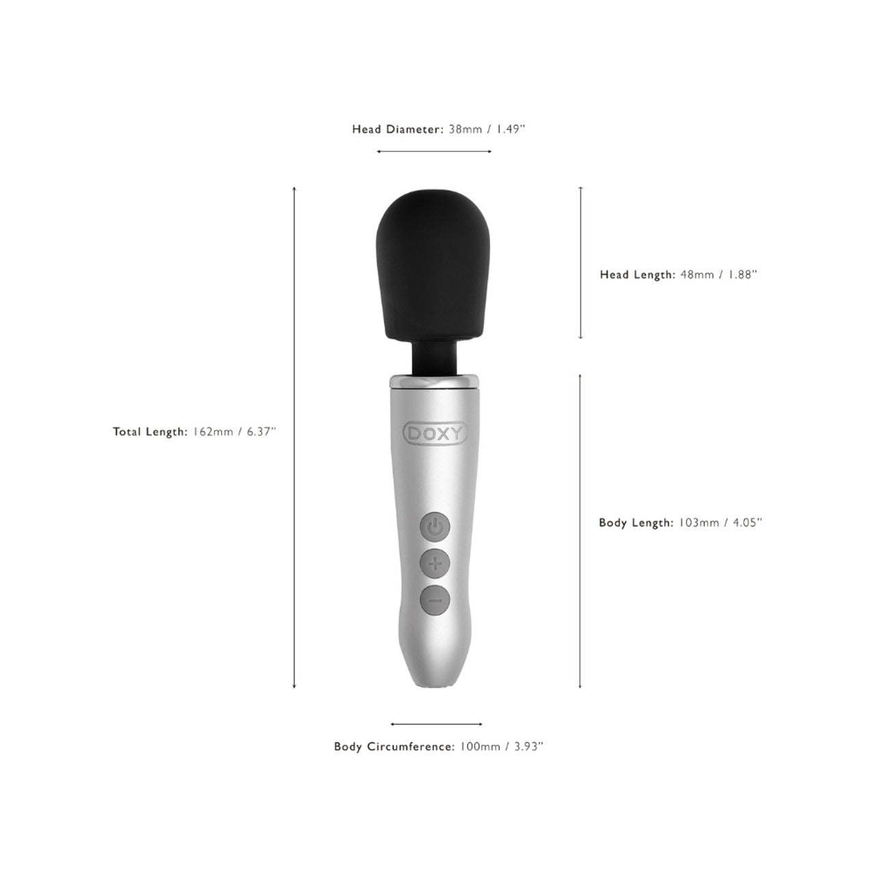 Doxy Go - Brushed Metal Wand