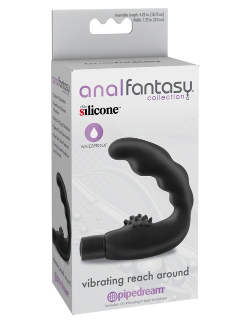 Vibrating Reach Around Prostate Massager Vibrator by Anal Fantasy