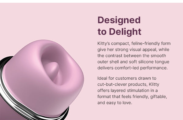 Klitty - Dual Action Licking & Suction Stimulator