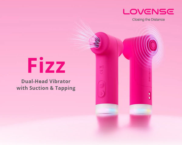 Fizz by Lovense Dual-Head Vibrator with Suction & Tapping.