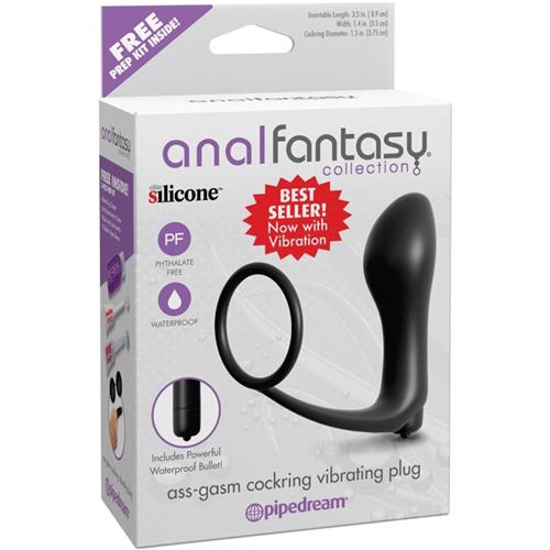 Anal Fantasy Collection - Ass-Gasm Cockring Vibrating Plug