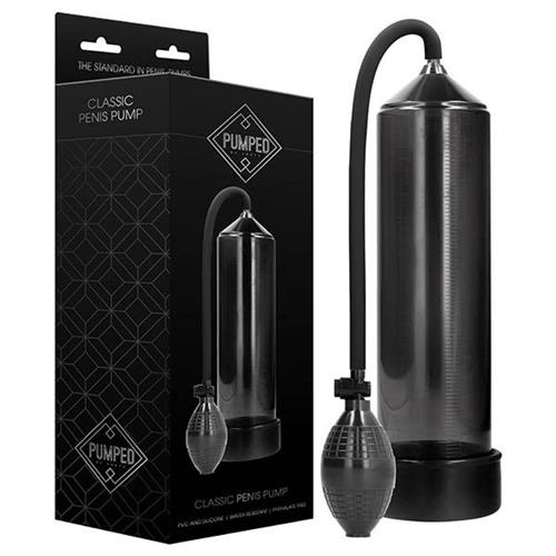 PUMPED - Classic Penis Pump Bulb Pump Style - Black