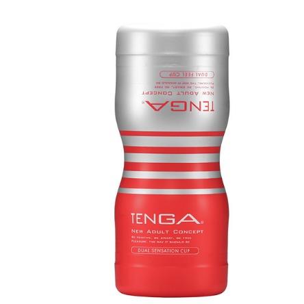 Dual Sensation Cup - Tenga - Red/Grey