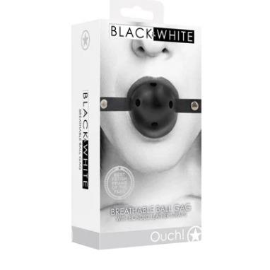 Breathable Ball Gag - With Bonded Leather Straps