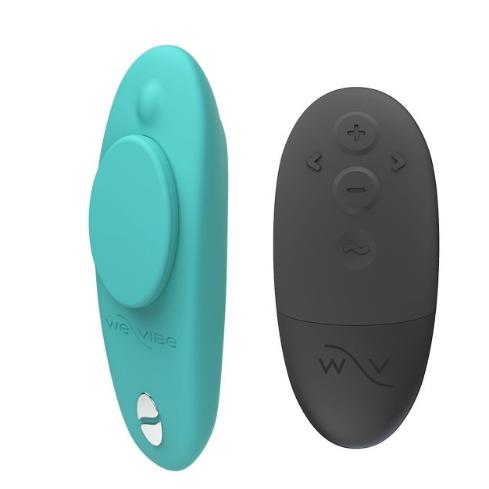 We Vibe Moxie+ Remote Control Vibrating Panty Vibe - Aqua