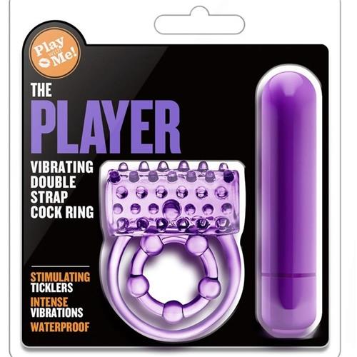 The Player - Vibrating Double Strap Cock Ring