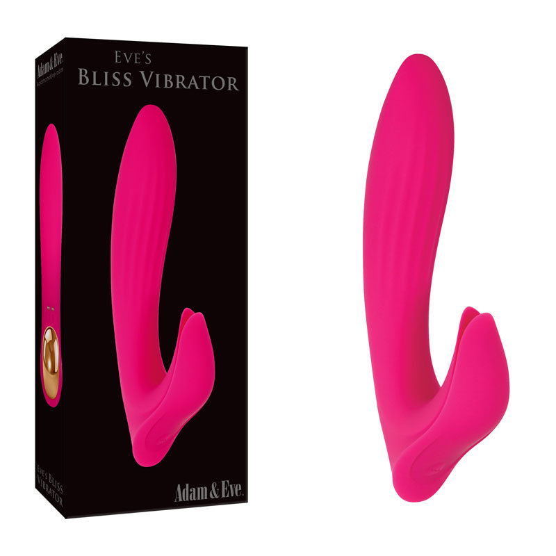 Adam & Eve EVES BLISS VIBRATOR - Pink 17.8 cm USB Rechargeable Rabbit Vibrator