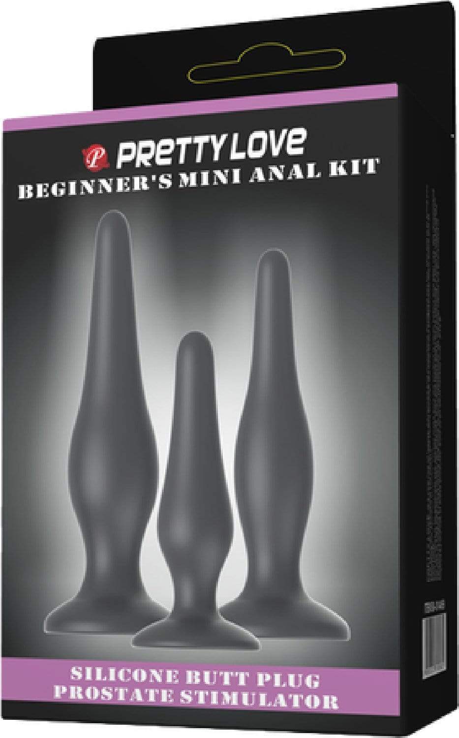 Beginners Mini Anal Kit (Black)-Anal,Anal Plug,Butt Plug,KITS,pensectO2,section5,Section9Wagg,sex kit