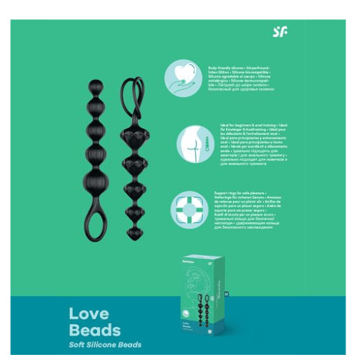 Windsor Anal Satisfyer Anal Beads - BLACK