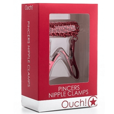 Claredale BDSM Pincers Nipple Clamps (Red)