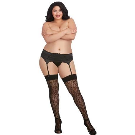 Dreamgirl Micro Fishnet Thigh High