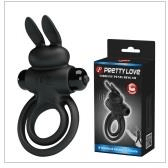 Boda COCK RINGS Pretty Love Vibrating Penis Ring III Black