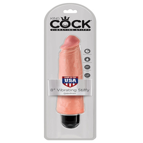 Windsor Dildos & Dongs King Cock 8" Vibrating Dildo - Flesh