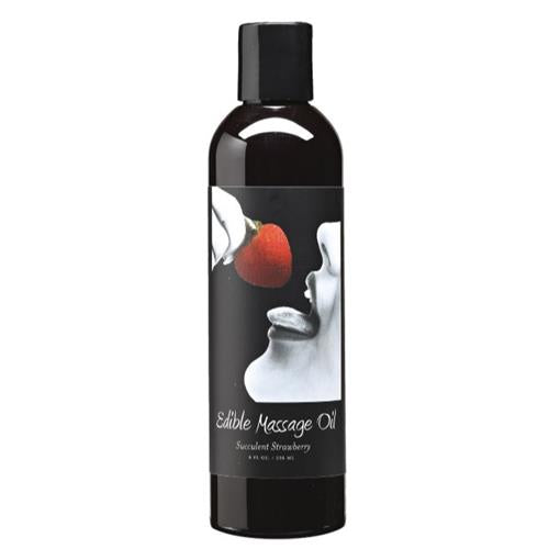 Edible Massage Oil - Earthly Body - succulent Strawberry 59ml
