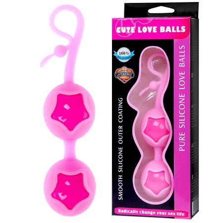 Boda Kegel Cute Love Balls Pure Silicone Love Balls Pink