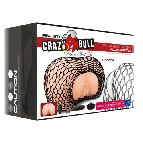 Boda Masturbators Realistic Masturbator Crazy Bull ''JESSICA'' Vibrating Full Size Vagina and Ass