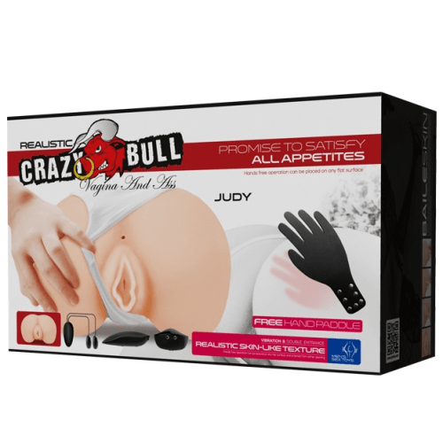 Boda Masturbators Realistic Vibrating Masturbator Crazy Bull Vagina and Ass 'Judy'