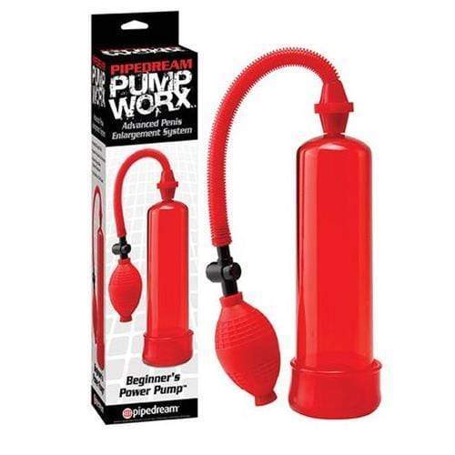 Claredale Penis Pump Beginners Penis Pump by Pump Worx in RED