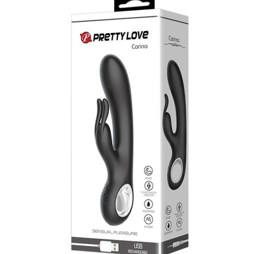 Claredale Rabbit Vibrator Ultimate Rabbit Vibrator G SPOT Focus and Clitoral Enhancer Vibration Black 'CARINA'