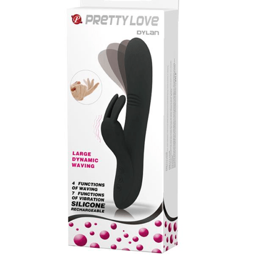 Claredale Rechargeable Premium Super G Spot Enhancer Rabbit Vibrator 'Black' NEW RELEASE Dylan