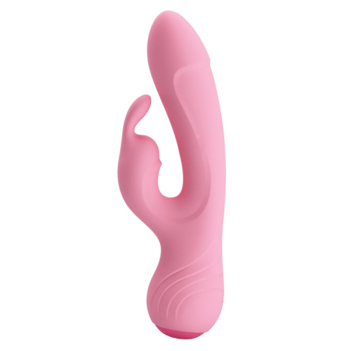 Boda Rechargeable Ultra Strong Rechargeable Rabbit Vibrator 'Broderick' (Pink)