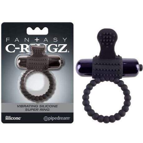 Windsor vibrating cockring Fantasy C-Ringz Vibrating Silicone Super Cock Ring Black