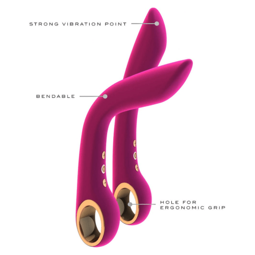 Metro Vibrators Bendable G spot Vibrator by VIVE - Ombra - Pink