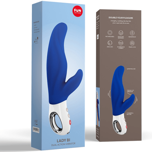 Sugar & Sas Vibrators FUN FACTORY LADY BI G-SPOT RABBIT VIBRATOR Ultramarine Blue