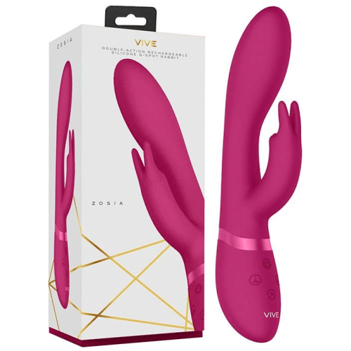 Metro Vibrators G-Spot Rabbit Vibrator by VIVE - Zosia in Classic Pink