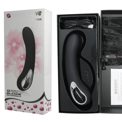 Boda VIBRATORS Premium G SPOT Vibrator Rechargeable "Alston" by Pretty Love NEW RELEASE - BLACK