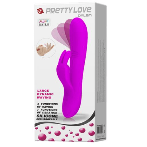 Claredale Vibrators Pretty Love Premium Super G Spot Enhancer Rabbit Vibrator Dylan 'Purple' NEW RELEASE