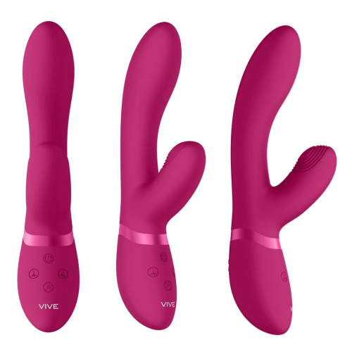 Metro Vibrators Pulse Clitoral Rabbit  Vibrator by VIVE - Kyra - Pink
