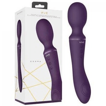 Metro Vibrators VIVE - Enora Wand & Vibrator Double Ended Rechargeable Purple