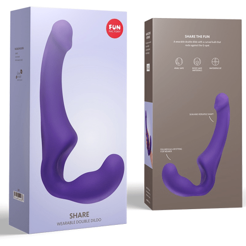 Sugar & Sas wearable double dildo Fun Factory Share Strapless Strap On Wearable Violet (NON VIBE)